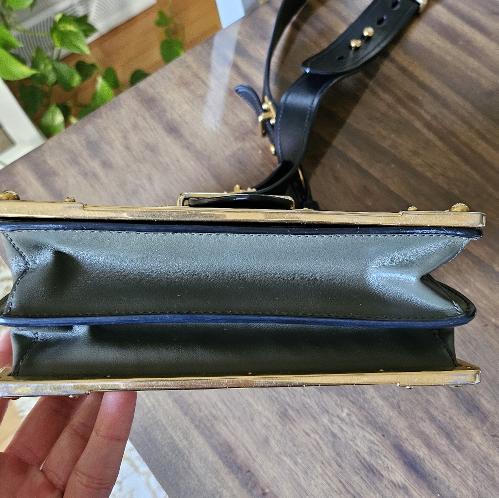 *LAST CHANCE* Prada Olive Cahier Bag - Picture 10 of 13